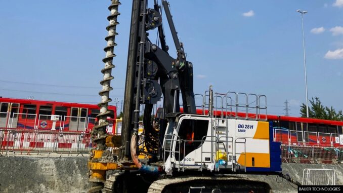 Bauer Technologies has been awarded the specialist piling contract for the expansion of the Beckton DLR depot in East London.