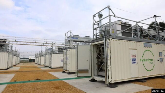 GeoPura manufactures green hydrogen at High Marnham in Nottinghamshire.