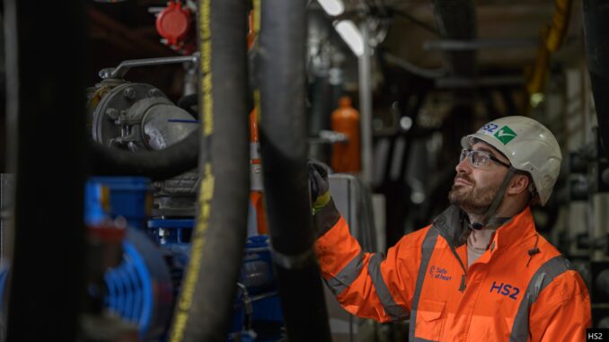 Tunnel-boring machine 'Madeleine' has commenced its 4.5-mile journey from Old Oak Common to Euston station.
