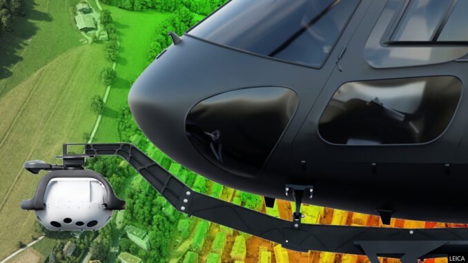 The new Leica MultiMapper system is designed to fit helicopters and light fixed-wing aircraft.