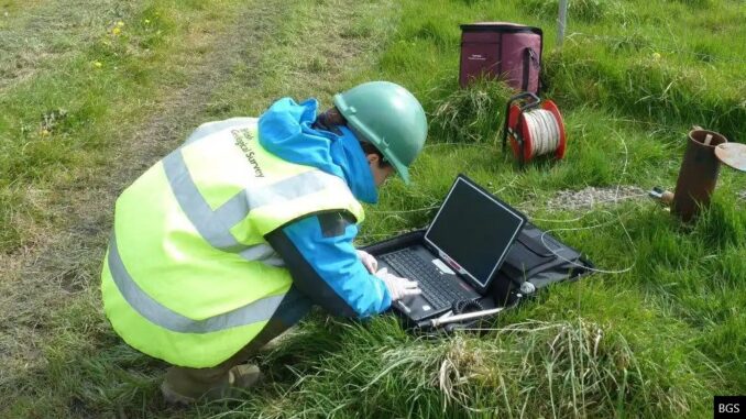Monitoring shallow groundwater as part of the British Geological Survey's Common Ground project.