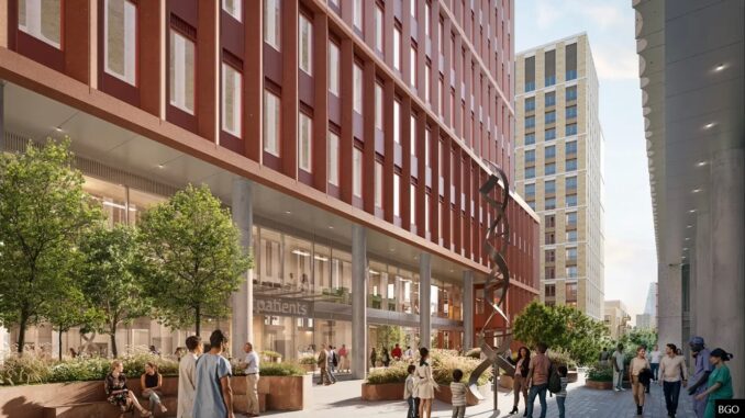 Almost a million square feet of development will include research facilities, office accommodation, affordable homes for key workers and new green spaces for the local community.