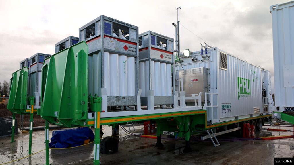 One of the hydrogen-powered generators that will be used on the Lower Thames Crossing.