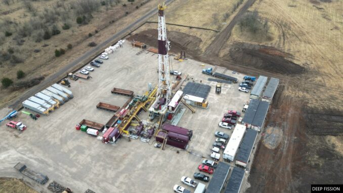 Drilling has commenced for the first of three boreholes, 6,000 feet (1,800 metres) deep.