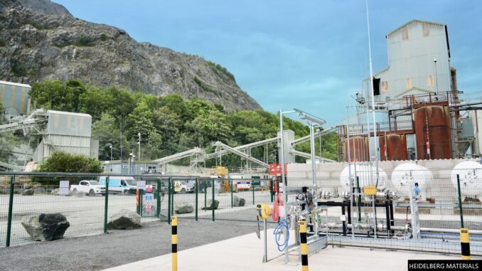 The hydrogen trial was conducted at Heidelberg Materials' plant at Criggion, Mid Wales.