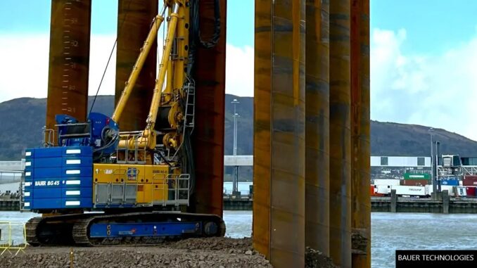 Bauer Technologies is supporting the Belfast Harbour D3 Berth Development.
