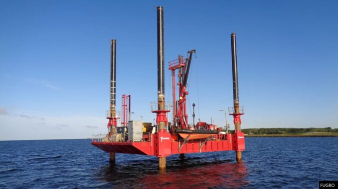 Fugro will use jack-up barges in shallow waters as well as specialised offshore vessels.