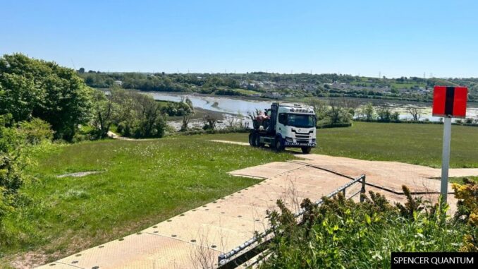 Temporary roadways can quickly be built up from mats that will withstand significant loads and high volumes of traffic.