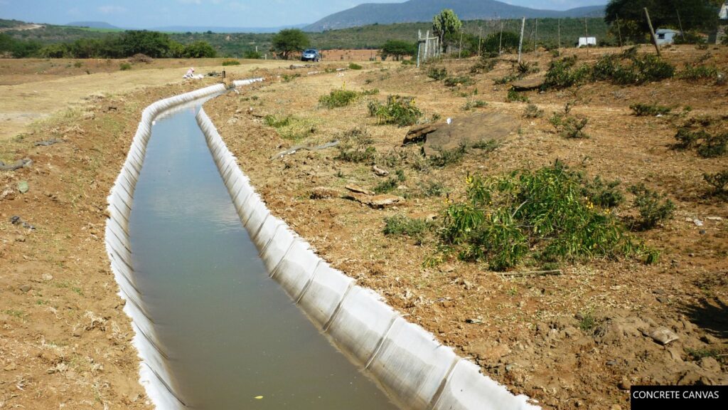 Mooi River irrigation canal, Muden, South Africa.